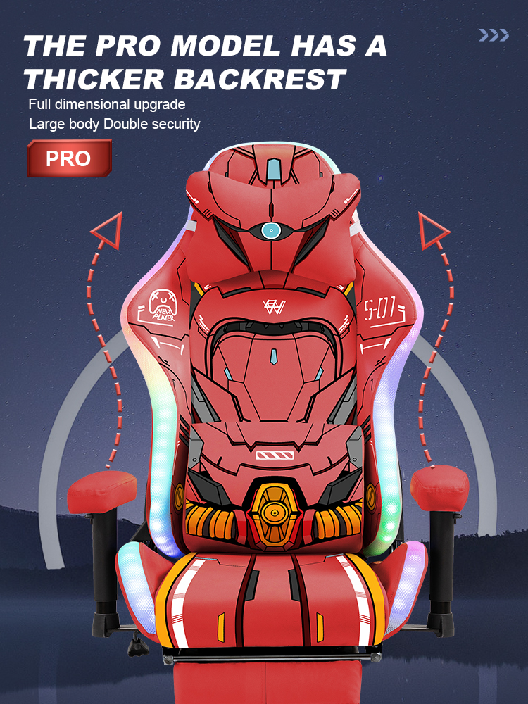 Red Helium Star Gaming Chair 1