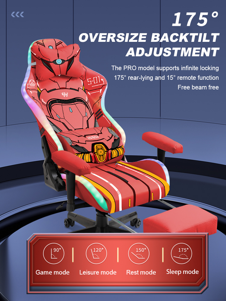 Red Helium Star Gaming Chair 6 1